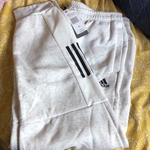 Adidas white/ light grey women/ men sweatpants
